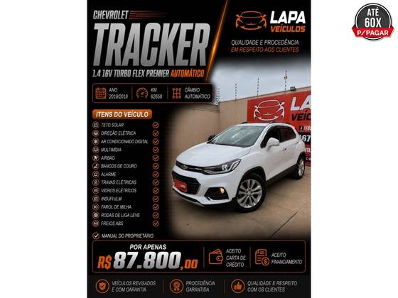 CHEVROLET TRACKER 1.4 16V TURBO FLEX PREMIER AUTOMÁTICO
